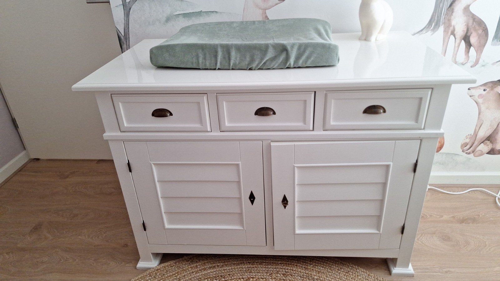 Kidsmill Bateau Commode - Wit/Off-white, Hoogglans Bovenblad, Ophalen, Gebruikt, 50 tot 70 cm, 100 cm of meer