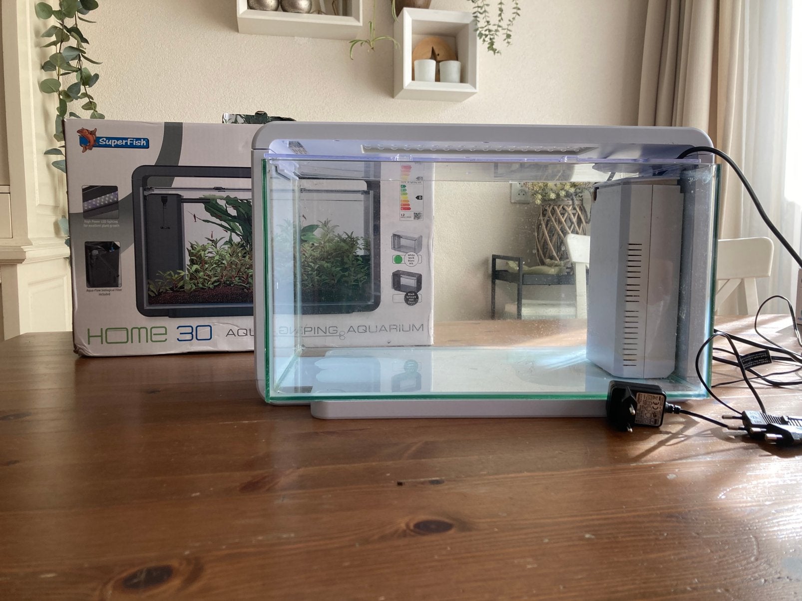 Superfish Home 30 aquarium wit, Ophalen, Gebruikt, Leeg aquarium, Superfish