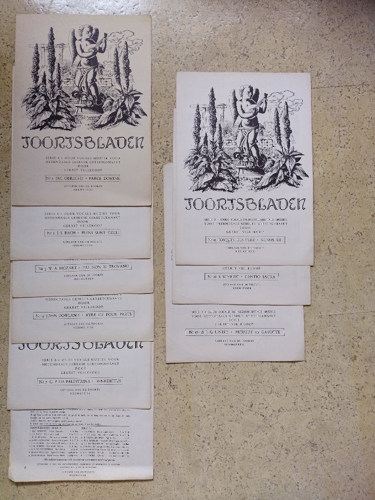 toortsbladen, bladmuziek, Muziek en Instrumenten, Bladmuziek, Ophalen of Verzenden, Gebruikt, Artiest of Componist, Overige genres