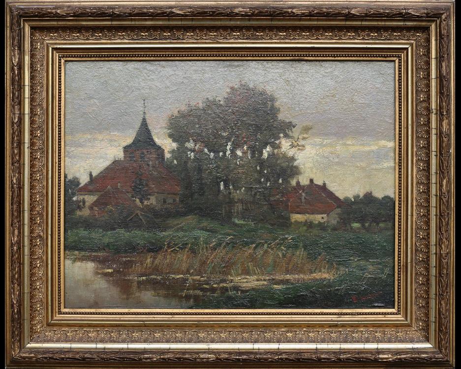 Olieverf schilderij W. van Smorenburg 1880-1918, Ophalen of Verzenden