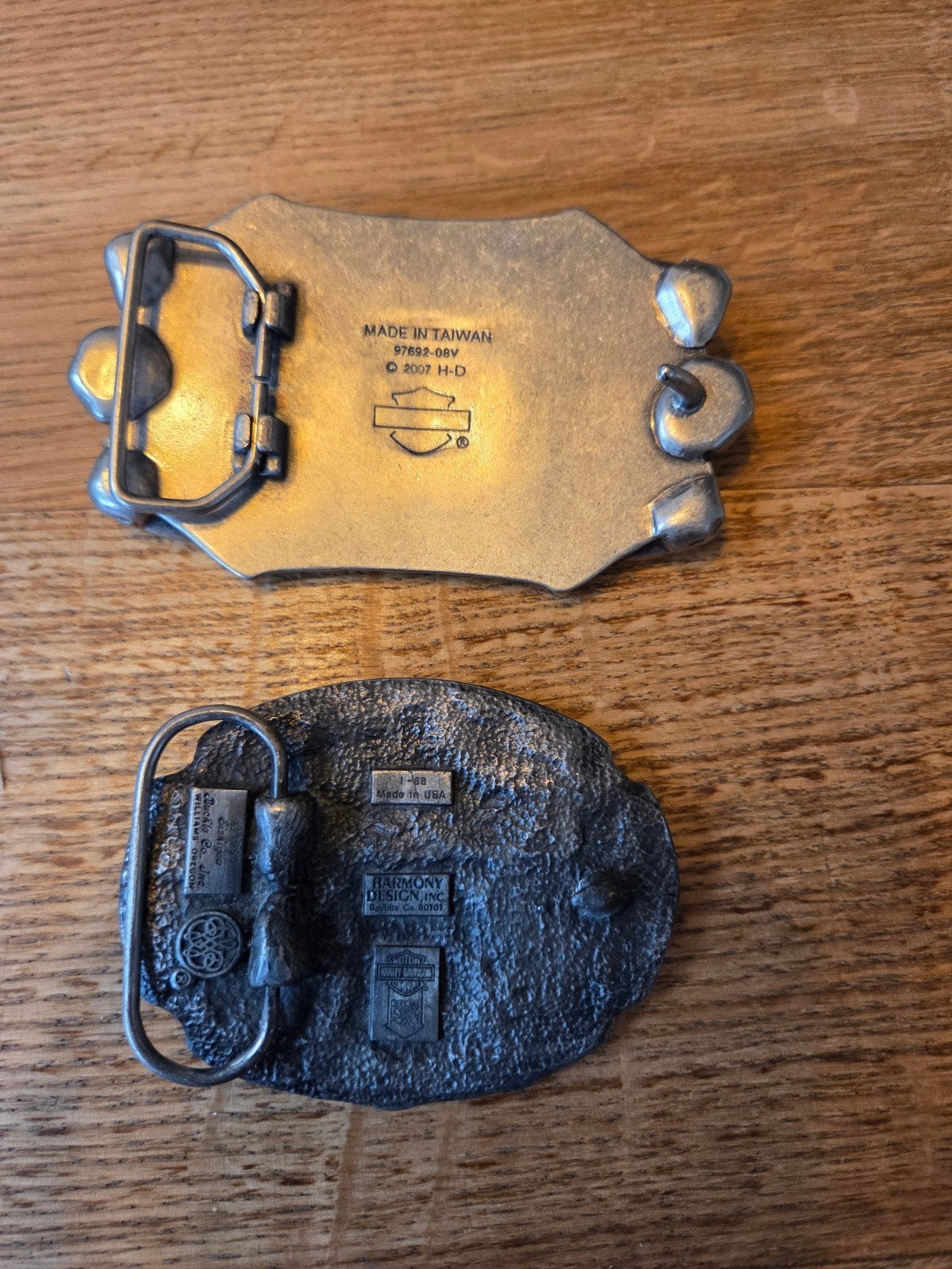 Harley-Davidson Riemgespen - Set van 2, Losse buckle of gesp, Overige kleuren, Verzenden, Gedragen
