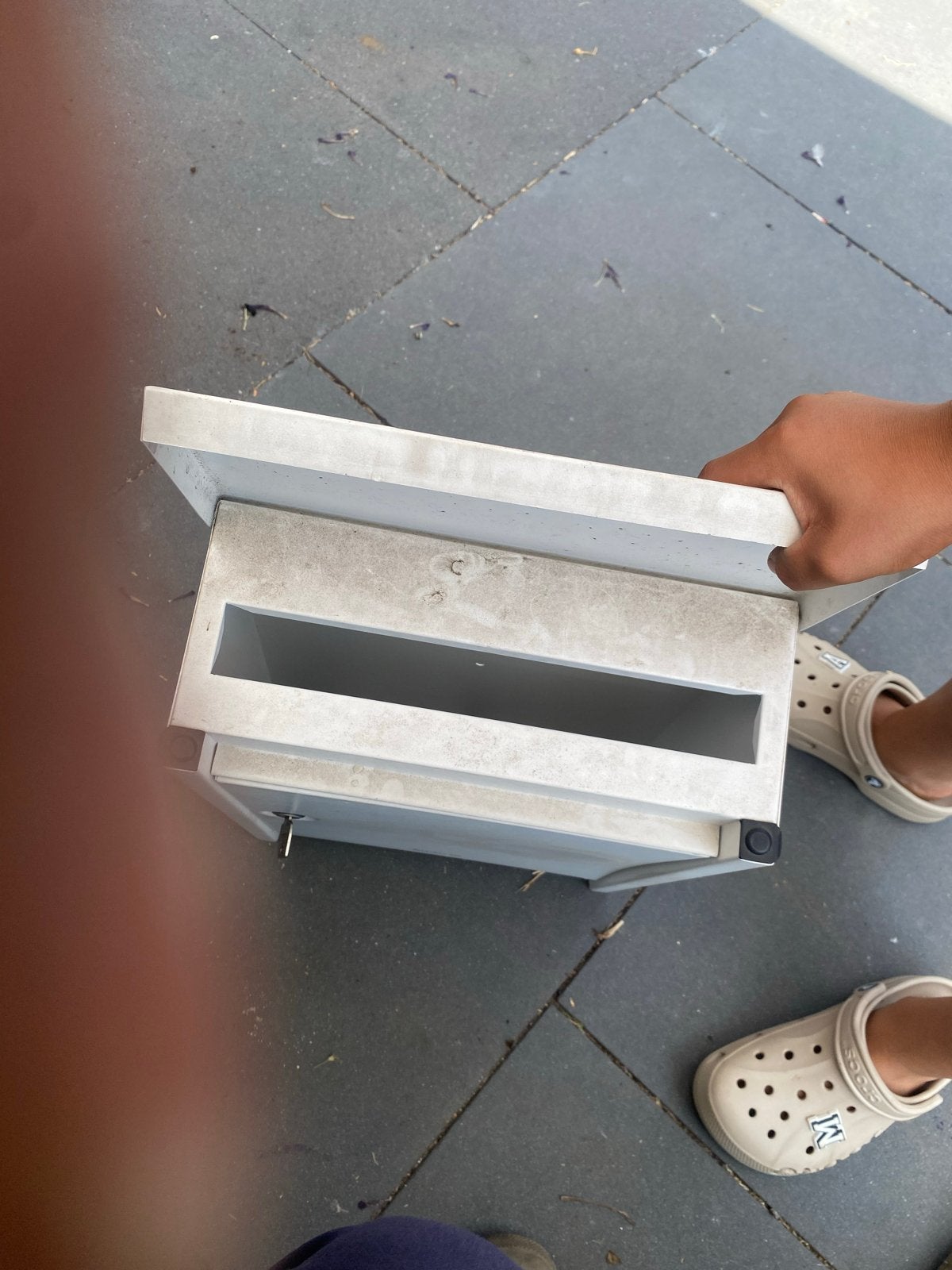 Brabantia brievenbus - Wandbrievenbus - Wit, Tuin en Terras, Brievenbussen, Ophalen of Verzenden, Gebruikt, Staal, Wandbrievenbus