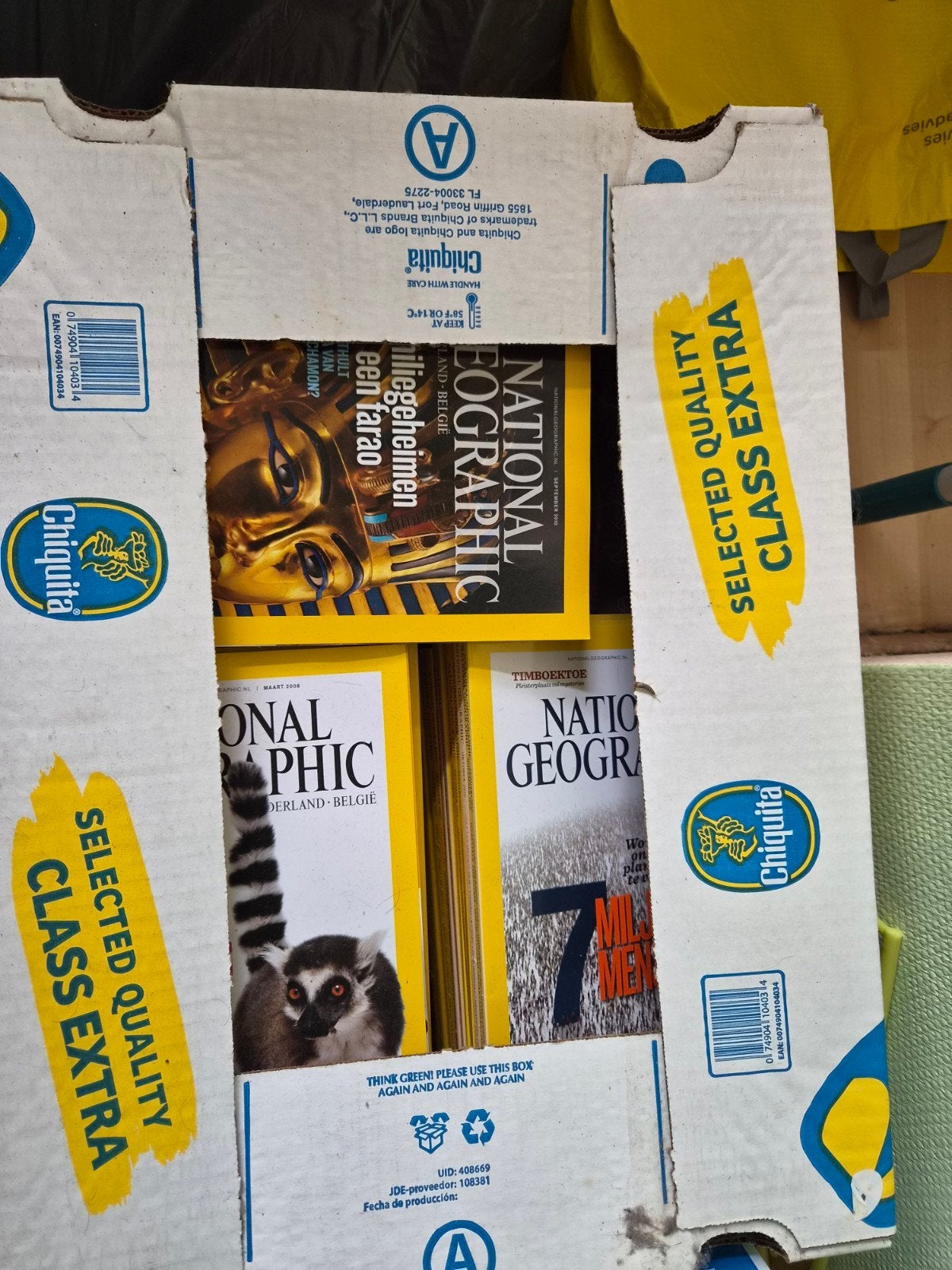 Doos oude National Geographic tijdschriften - gratis ophalen, Ophalen, Zo goed als nieuw, Wetenschap en Natuur