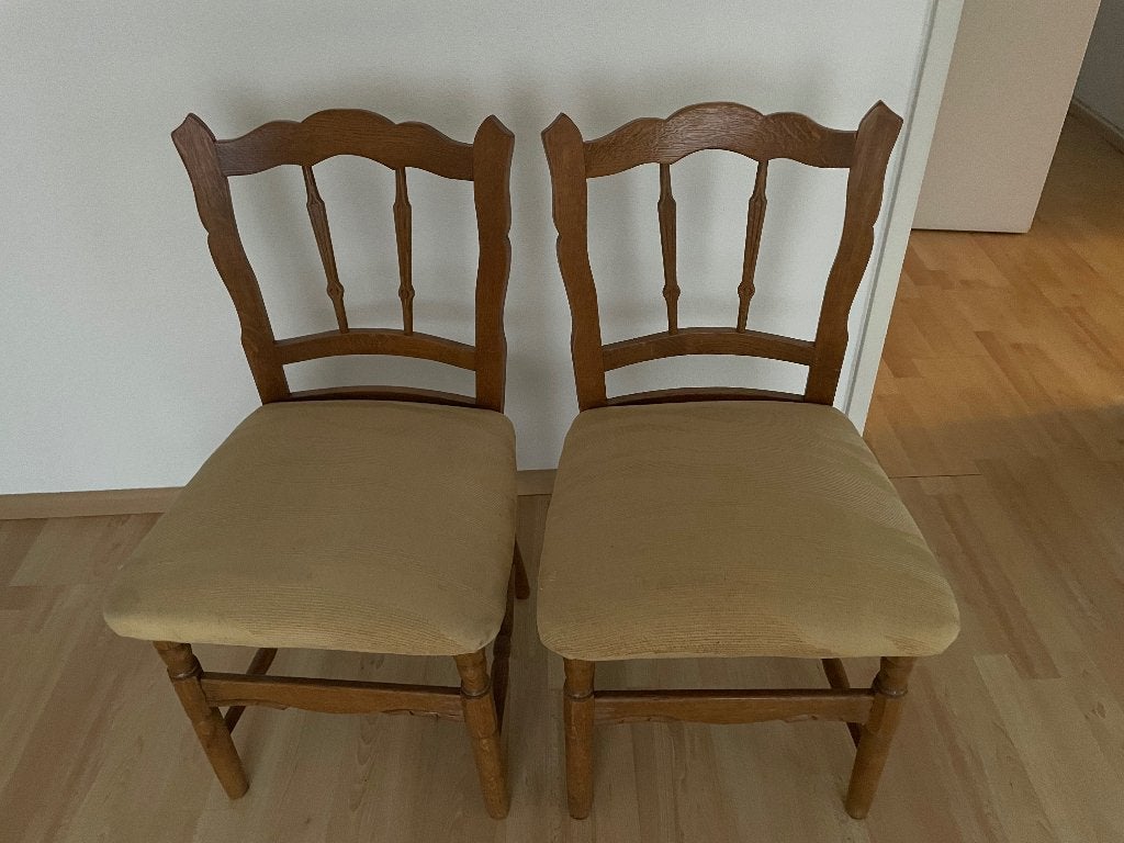 Eetkamerstoelen, Ophalen, Gebruikt, Grijs, Vier