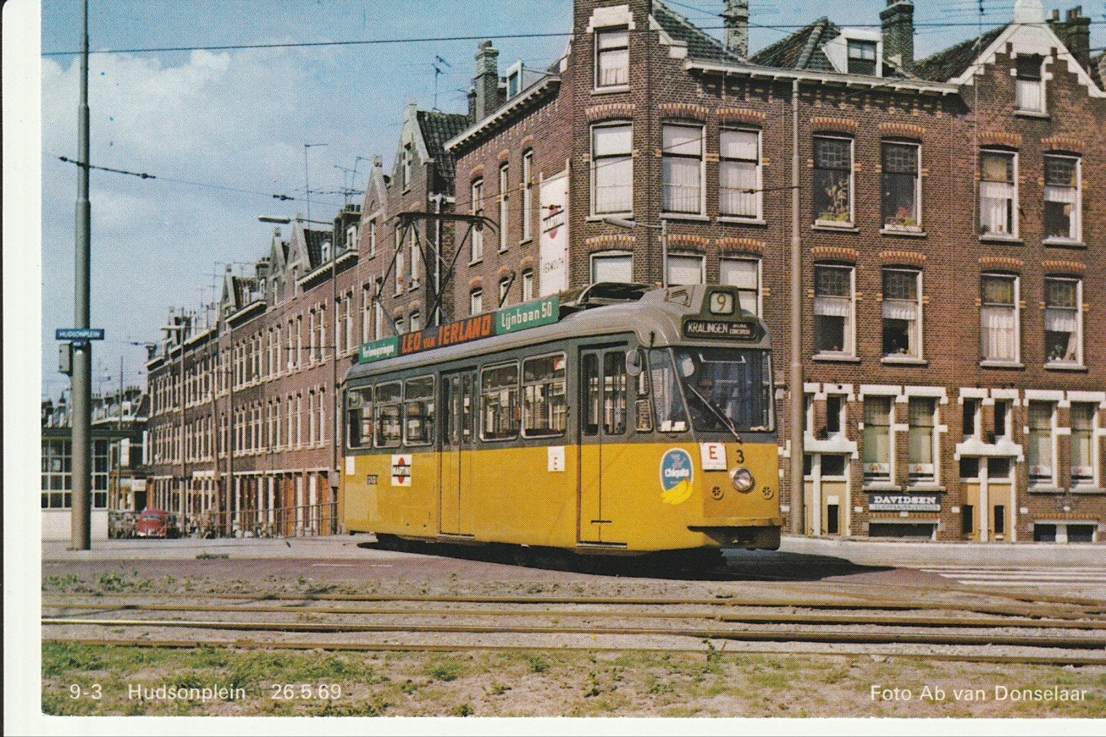 ROTTERDAM HUDSONPLEIN RET SCHINDLER TRAM 3 EENMANSBEDIENING, Ophalen of Verzenden, 1960 tot 1980, Ongelopen, Zuid-Holland