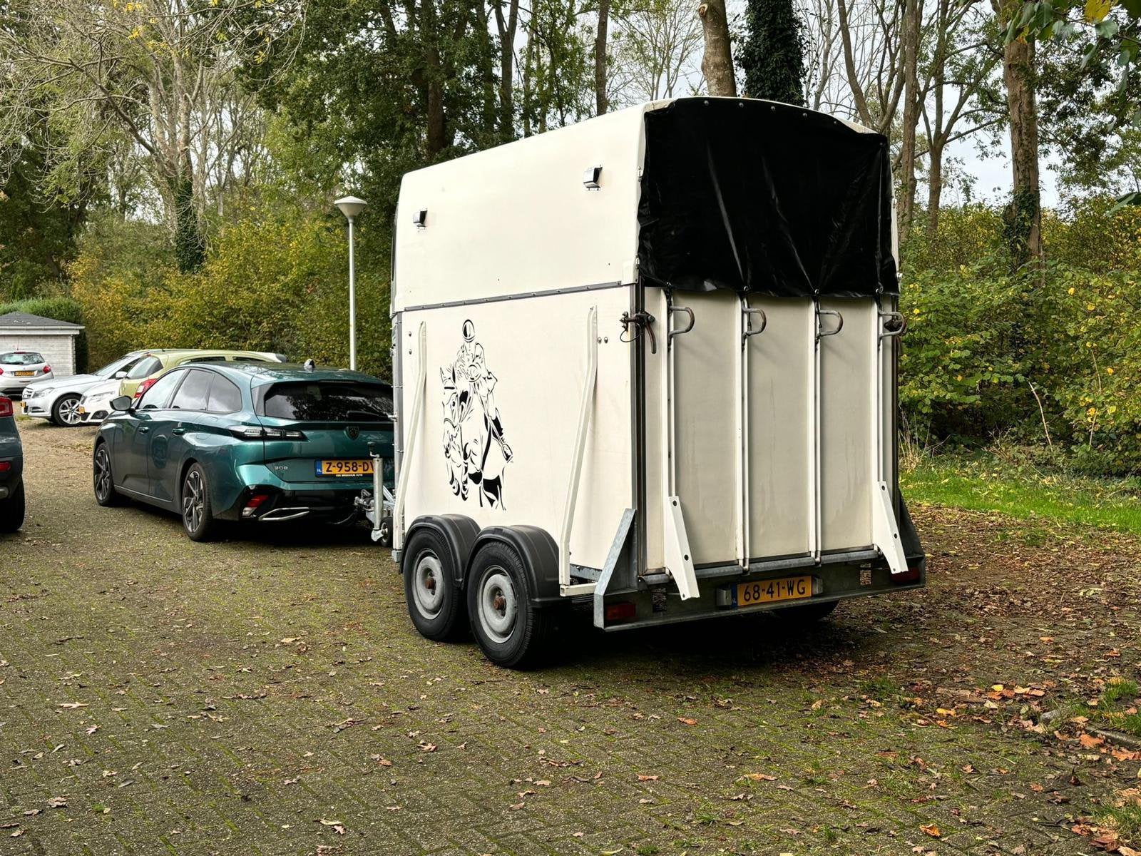 2 paards trailer Westfalia, Ophalen, Gebruikt, Hout, 2-paards trailer