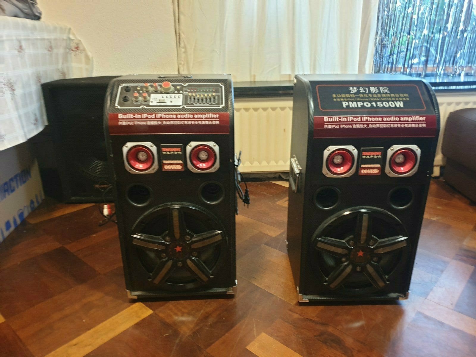 Krachtige Party Speakerset met Ingebouwde Versterker, Gebruikt, Party speaker, AUX-ingang, Ophalen