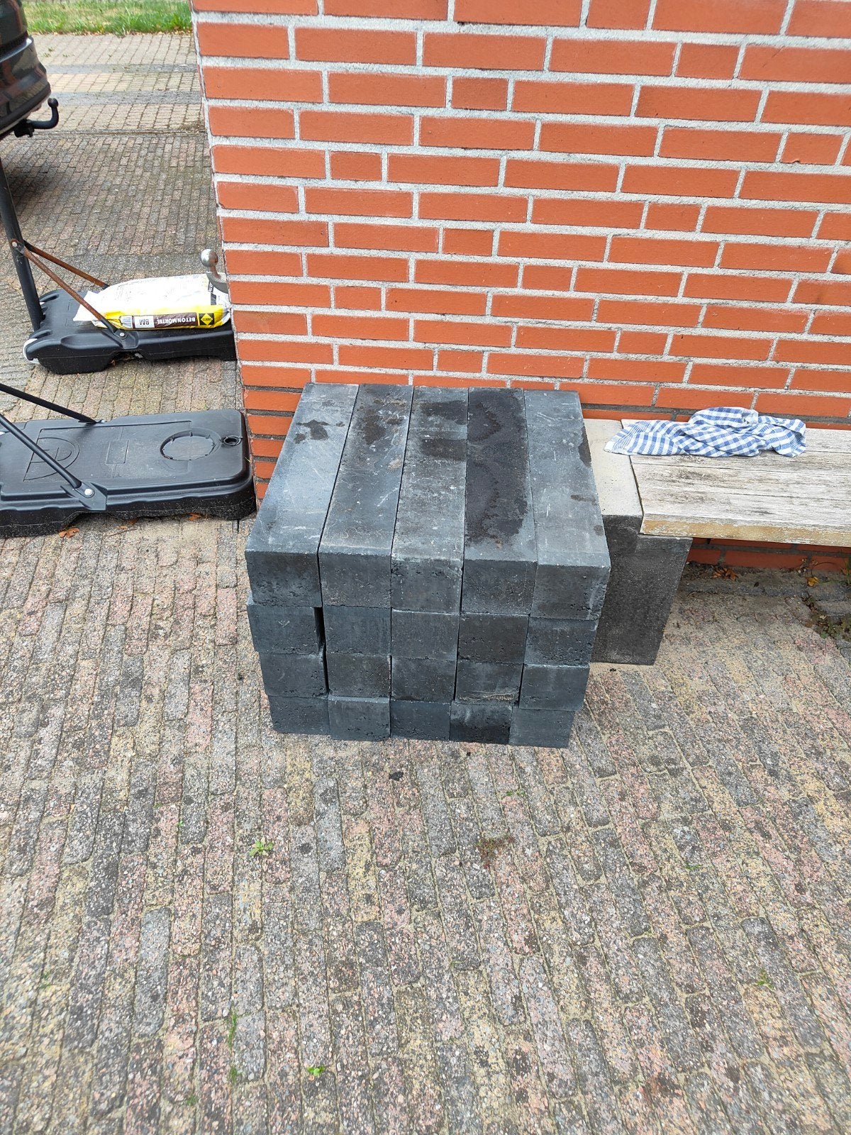 Stonewish stapelblokken antraciet 12x12x60 cm (20 stuks), Ophalen