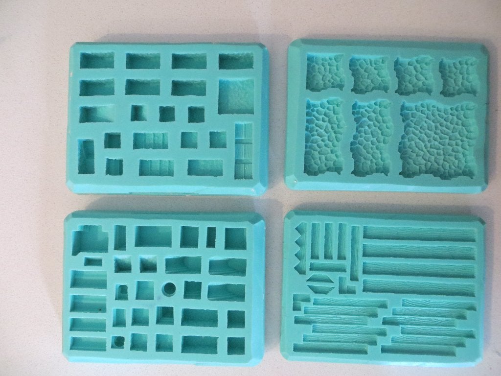 set Hirst Arts mallen – ideaal voor terrain building, Verzenden, Gebruikt, Overige soorten, Toebehoren