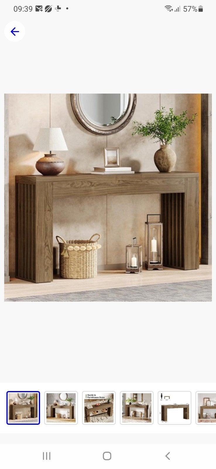 sidetable donker bruin, Ophalen, Nieuw