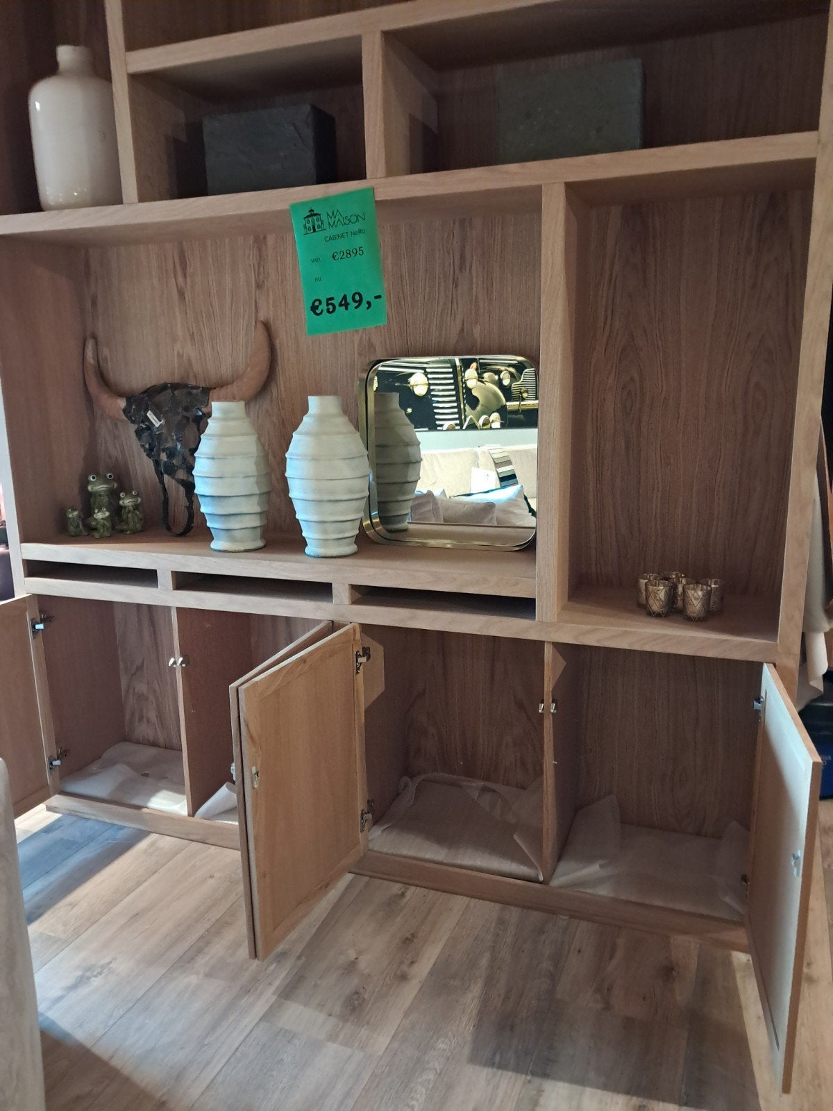 Wandmeubel VAN €1795 VOOR €550, Ophalen, Met deur(en), 200 cm of meer, Zo goed als nieuw