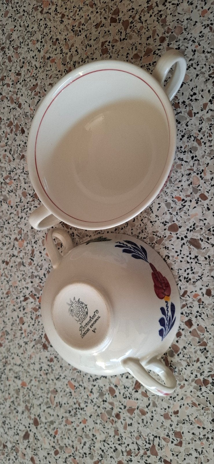 boerenbont schaaltjes, Ophalen, Royal Boch, Overige stijlen, Aardewerk