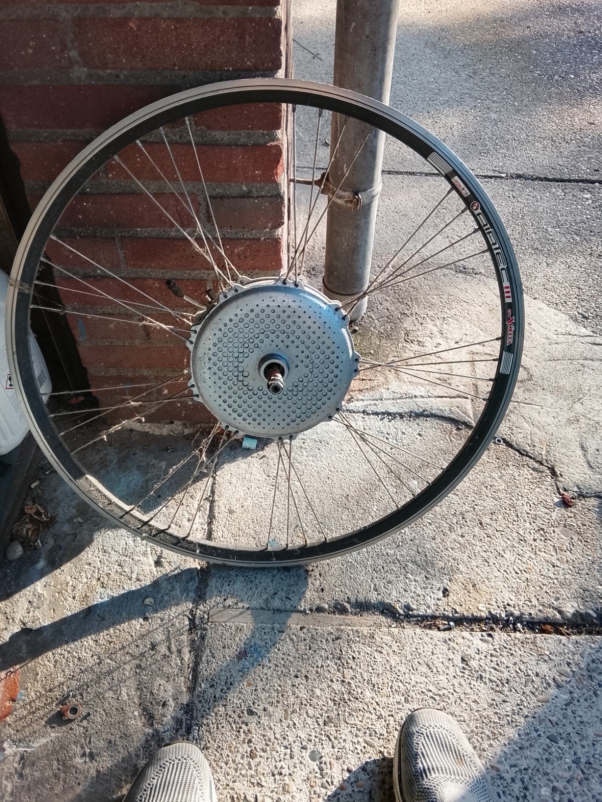 BionX Elektrische Fiets voorwiel met Motor (25km/u), Ophalen, Elektrische fiets, Motor, Aluminium