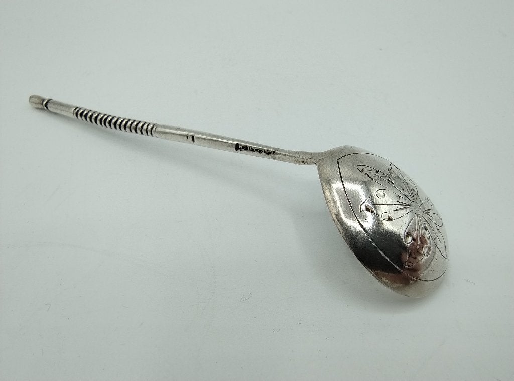 Zilveren lepel, Moskou, Rusland, 1883 - 1886, Verzenden, Zilver