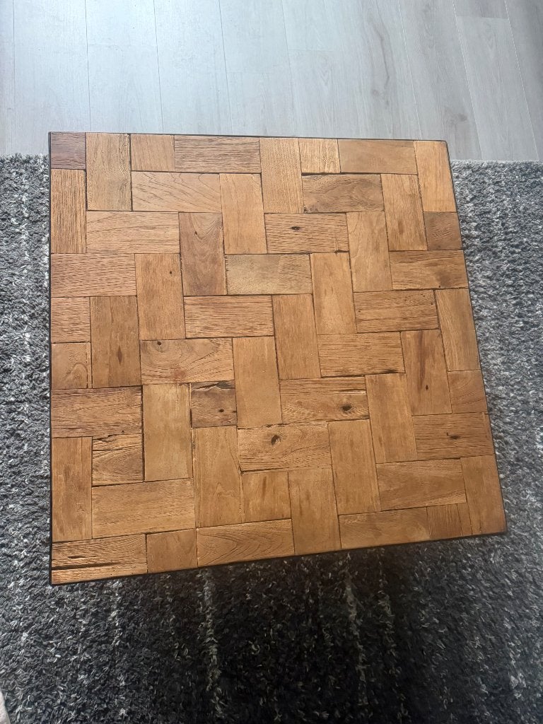 Salontafel vierkant, Huis en Inrichting, Ophalen, Gebruikt, 50 tot 100 cm, Vierkant