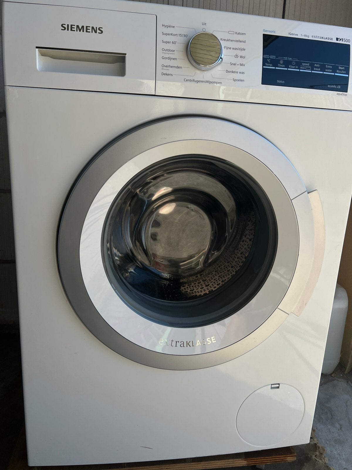 Siemens iQ 500 Wasmachine 8 kg. 1400 rpm. Energielabel A+++, Ophalen, Zo goed als nieuw