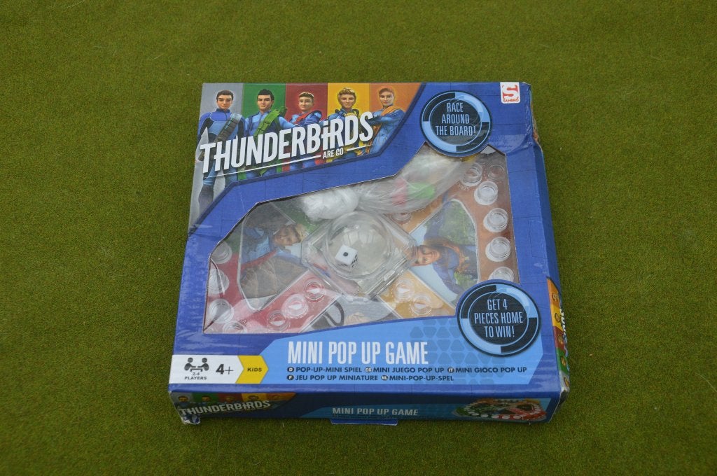 Bordspel Thunderbirds Mens Erger Je Niet uit 2016 mini pop u, Een of twee spelers, Ophalen of Verzenden, Zo goed als nieuw, Sambro