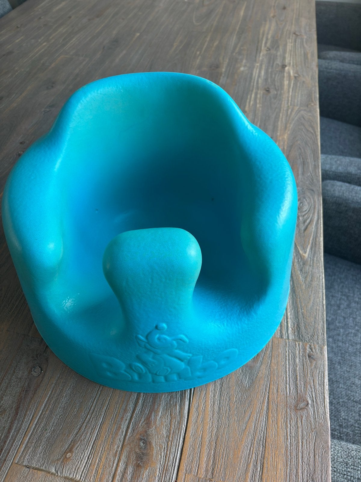 Blauwe Bumbo zitje voor baby's, Ophalen, Gebruikt