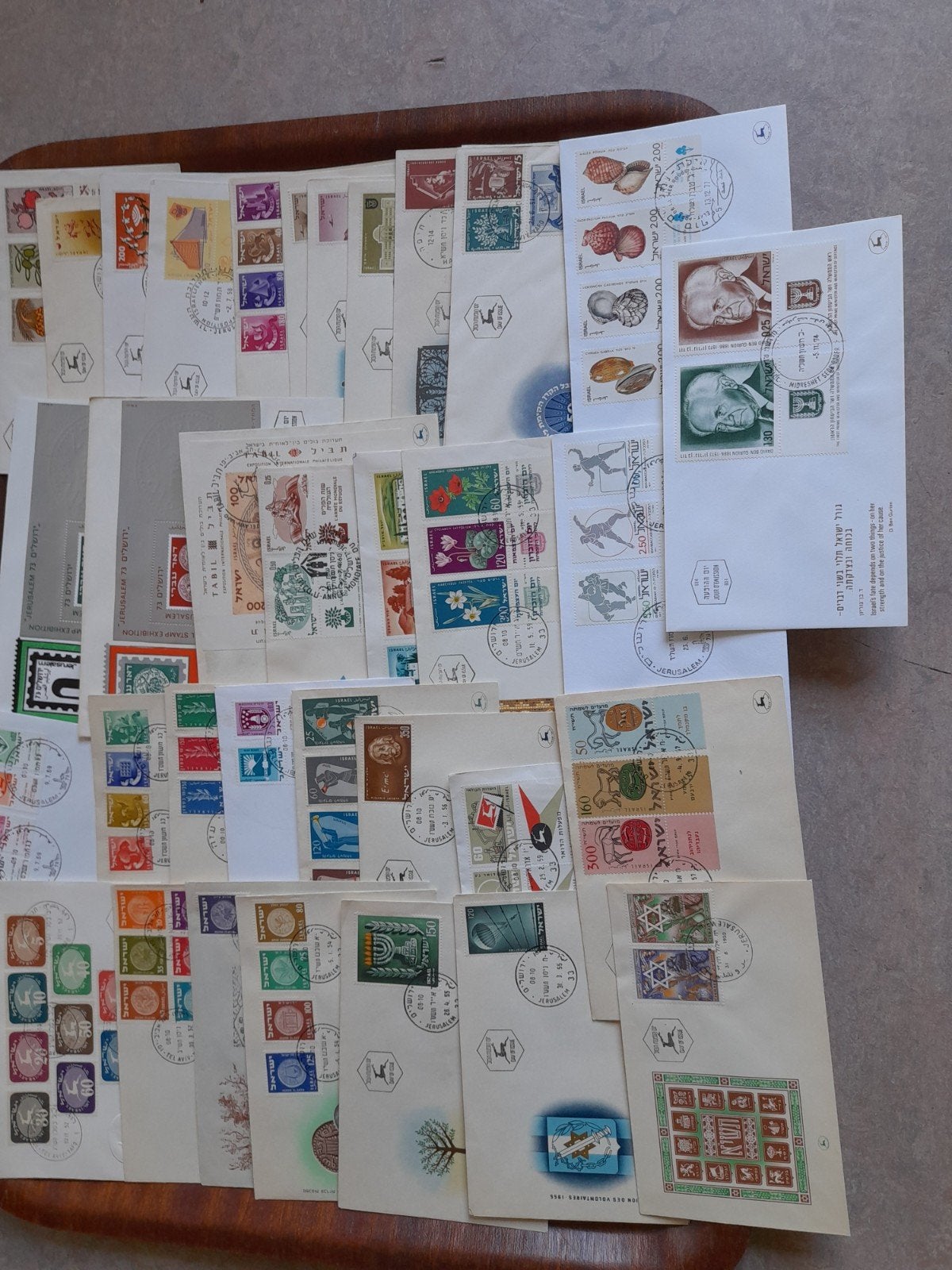 postzegels op Brief Israël., Postzegels en Munten, Ophalen of Verzenden, Buitenland