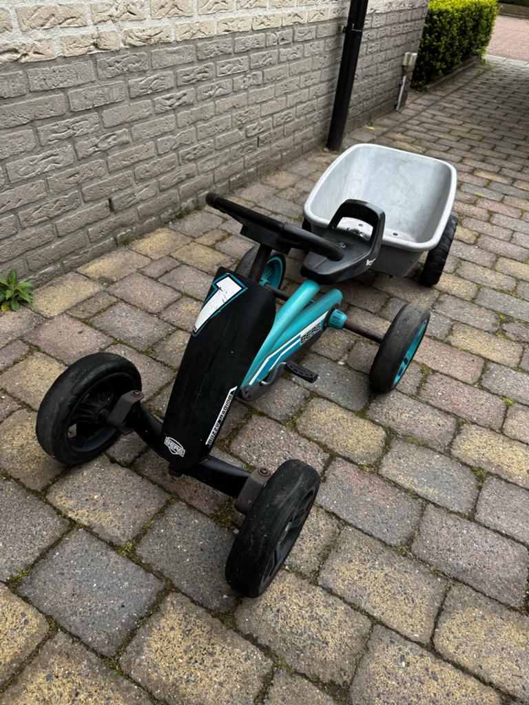 Berg Toys Kinder Racewagen met Aanhanger - Gebruikt, Ophalen of Verzenden, Zo goed als nieuw