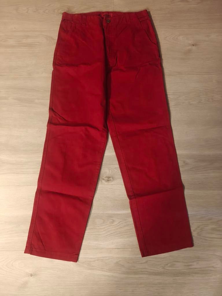 Versace Heren Pantalon Maat 34, Maat 52/54 (L), Ophalen of Verzenden, Zo goed als nieuw, Rood