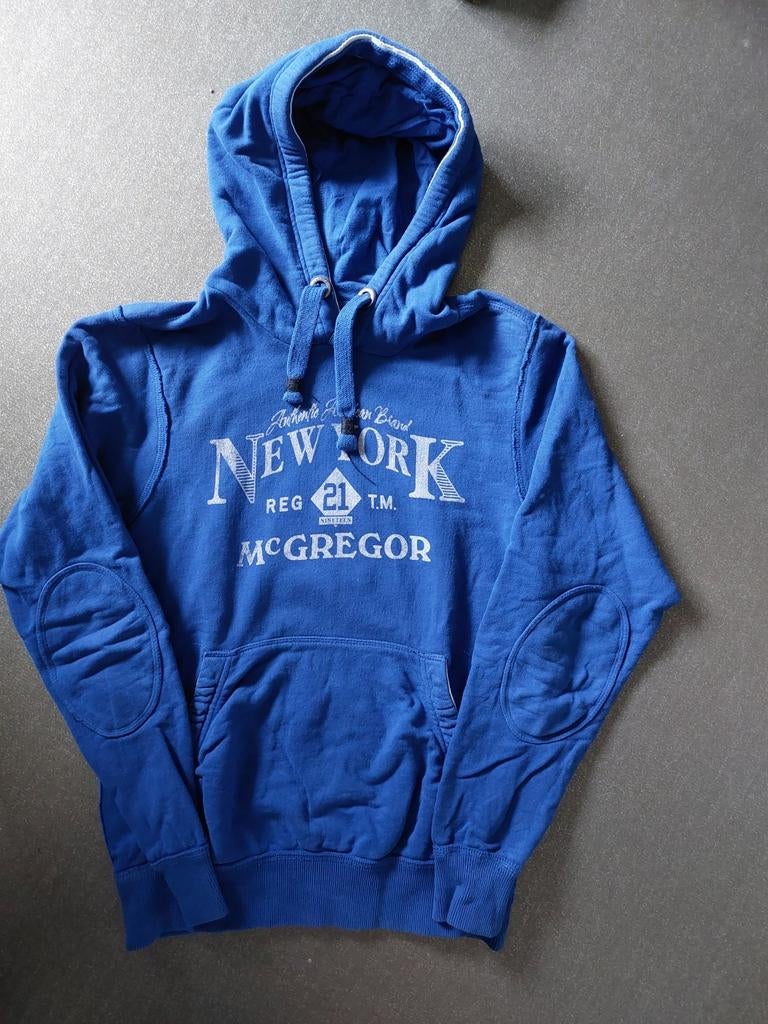 McGregor New York Hoodie - Blauw maat S/ 176, Gebruikt, McGregor, Trui of Vest, Ophalen of Verzenden