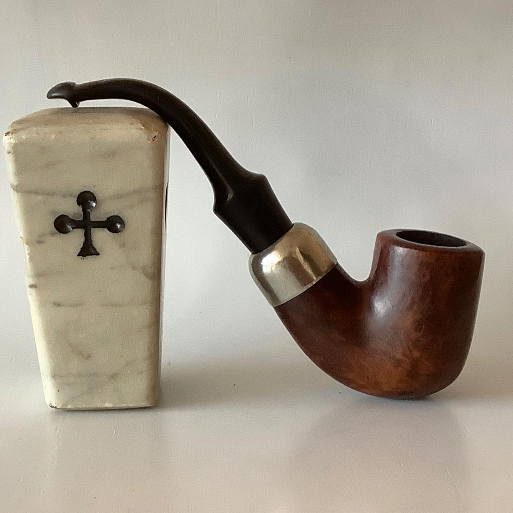 K&P Peterson’s system pijp nikkel ring met P-lip Ierland, Verzamelen, Ophalen of Verzenden, Gebruikt, (Water)pijp