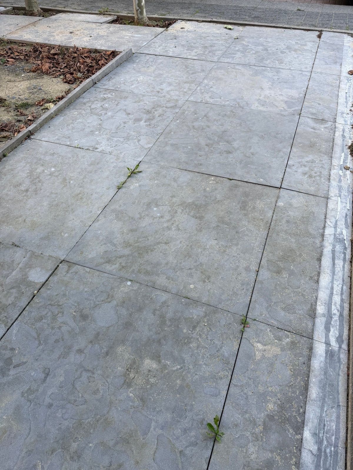 27 m² Chinese hardsteen terrastegels 100x100 cm, Gebruikt, Ophalen of Verzenden, Terrastegels, Natuursteen