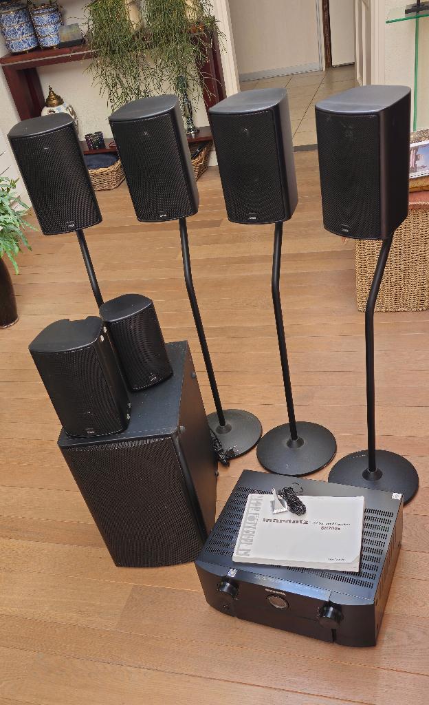 Marantz SR7005 Audio set 7.1/7.2 Compleet, Audio, Tv en Foto, Versterkers en Receivers, Zo goed als nieuw, 120 watt of meer, Ophalen