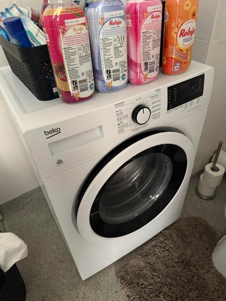 Beko Wasmachine 7kg 1400 toeren - Zo goed als nieuw, Witgoed en Apparatuur, Wasmachines, Ophalen, Zo goed als nieuw, 85 tot 90 cm