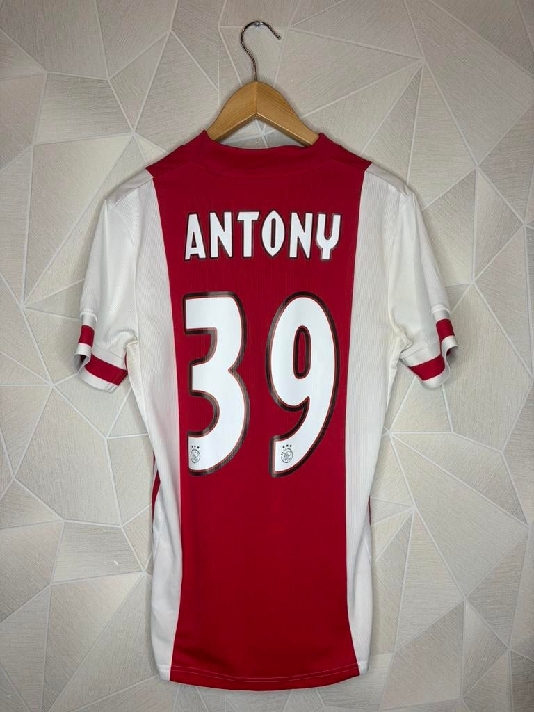 Ajax Thuis 2020/2021 Antony, Sport en Fitness, Voetbal, Maat S, Ophalen of Verzenden, Zo goed als nieuw, Shirt