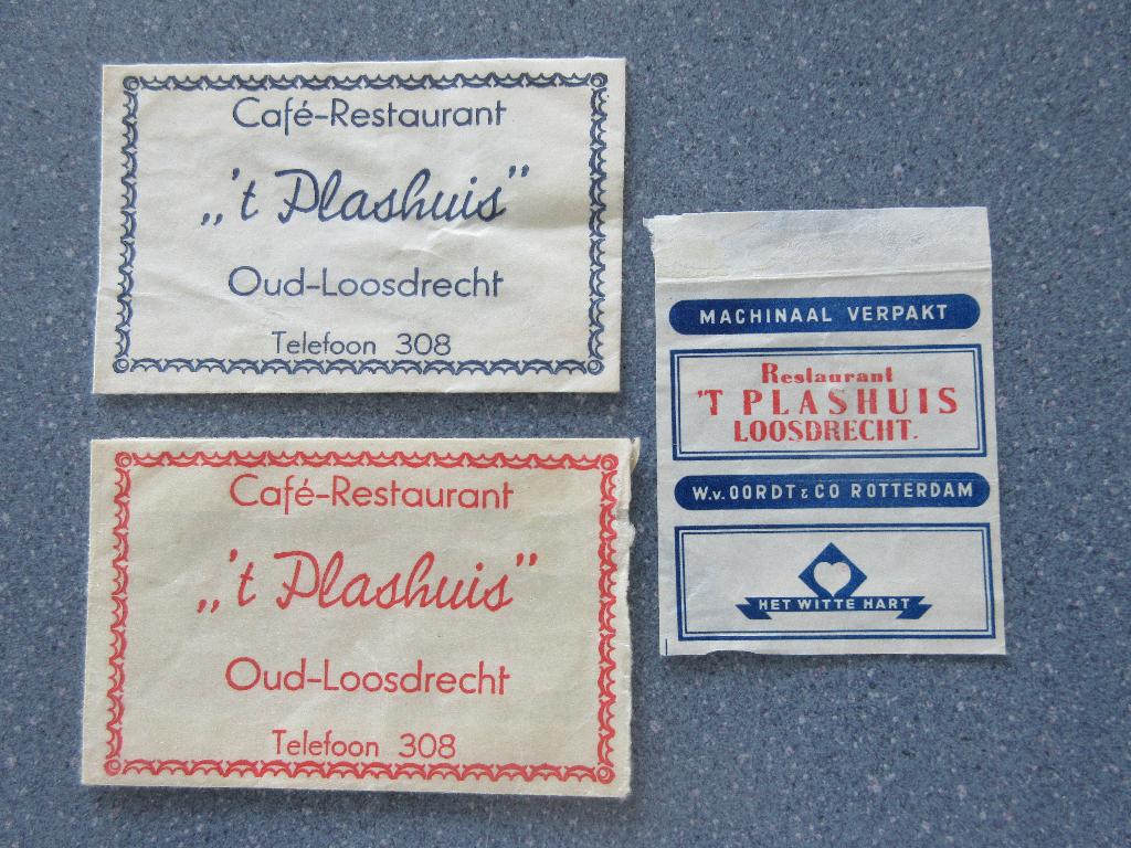3 x Oud-Loosdrecht, café-rest. 't Plashuis, Verzenden, Nederland
