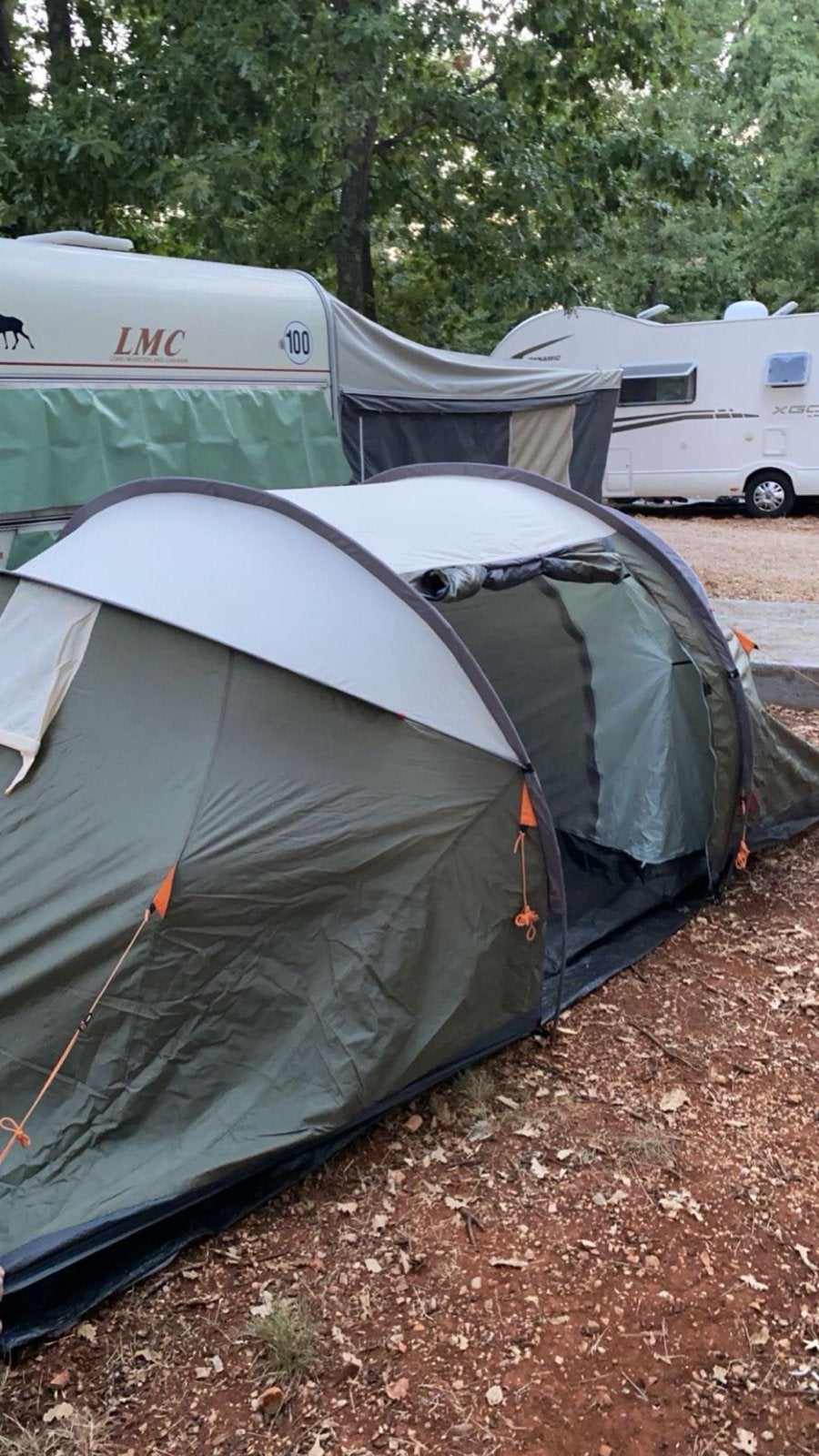 Fun Camp tent - 2 slaapcabines, luifel, 3000 waterdicht, Caravans en Kamperen, Ophalen, Gebruikt, Tot en met 5