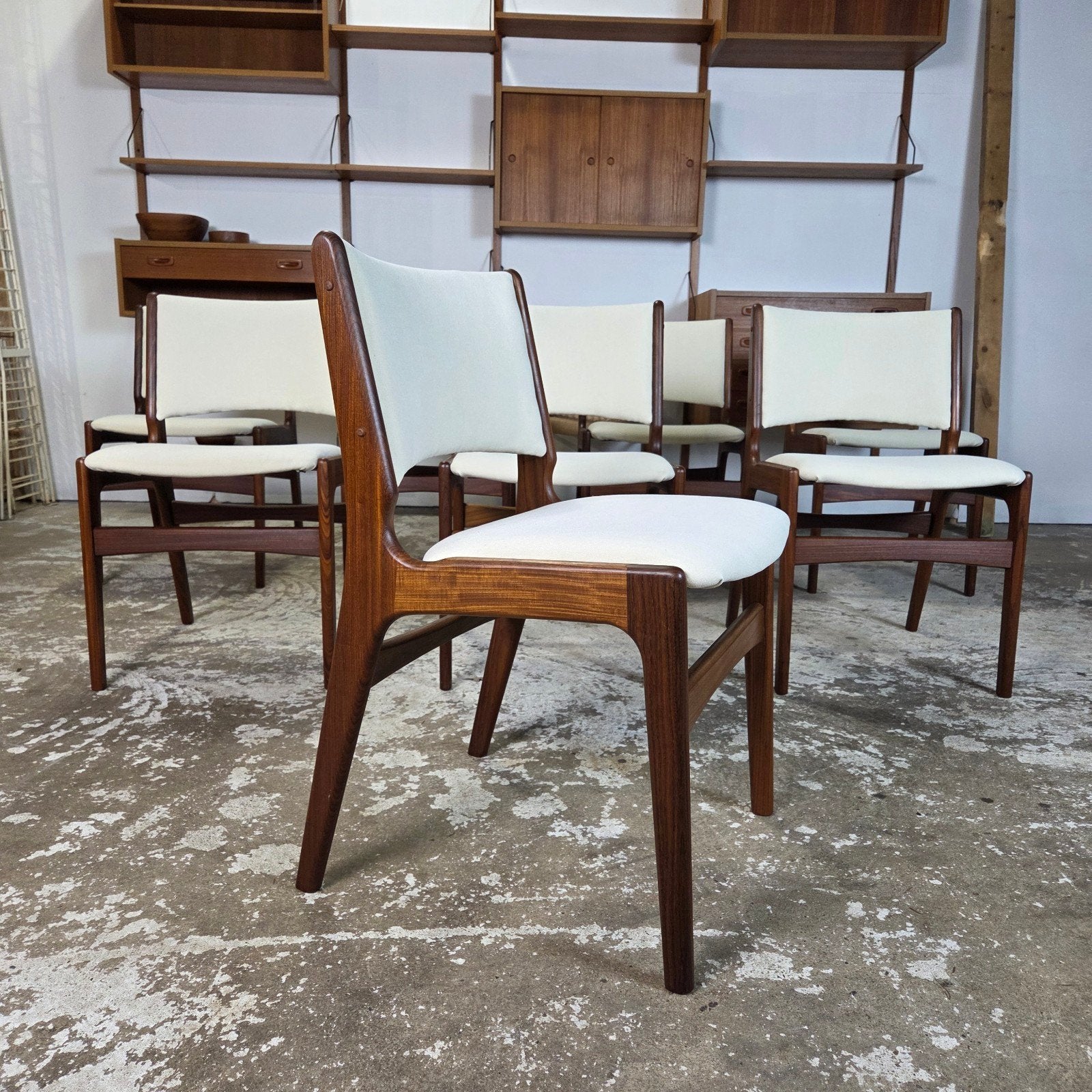 Erik Buch vintage jaren 60 Deense stoel gerestaureerd teak, Ophalen, Hout, Overige kleuren, Louis van Teeffelen, Pastoe, Mid Century, Danish