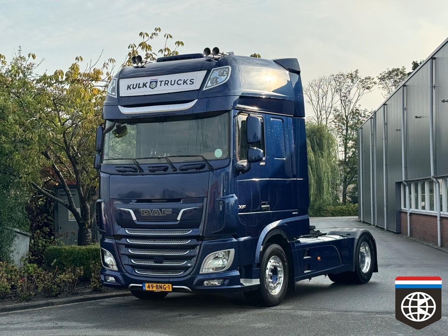 DAF XF 480 FT Super Space - Alu velgen - Leer interieur - Me, Achterwielaandrijving, Euro 6, 482 pk, Blauw