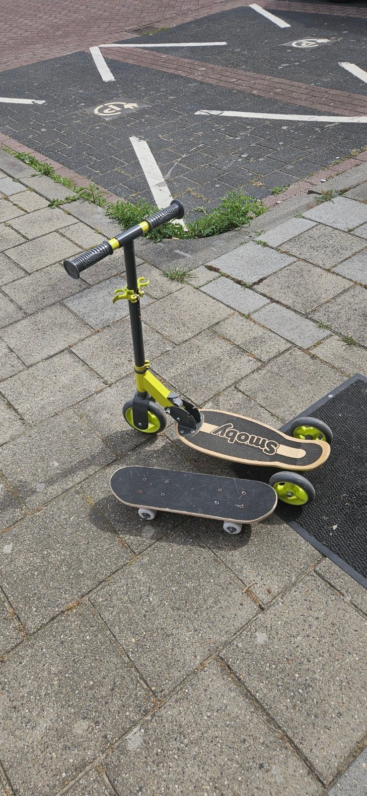 Skateboard en baby step, Ophalen, Gewone step