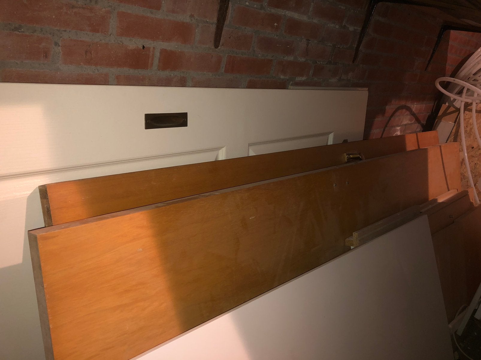 Binnendeuren bruin, Doe-het-zelf en Verbouw, Deuren en Horren, Ophalen, Minder dan 80 cm, Binnendeur, Zo goed als nieuw