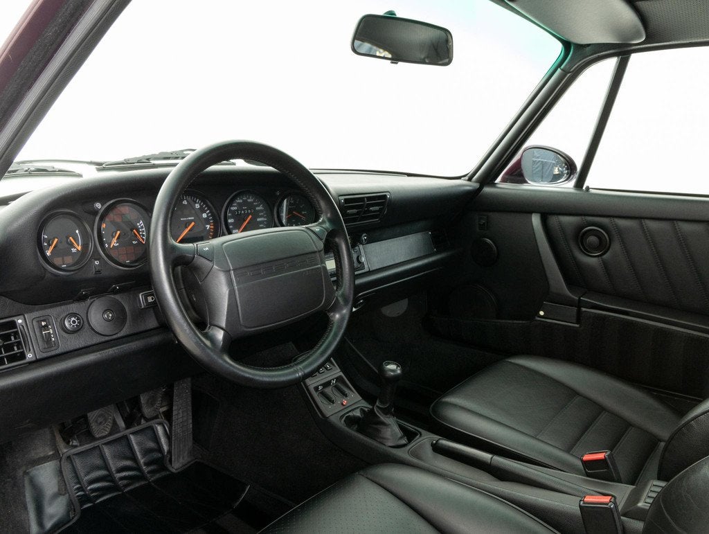 Porsche 911 964 Carrera 4 Coupé, Auto's, Porsche Occasion Garantie, Stof, Zwart, Overige kleuren