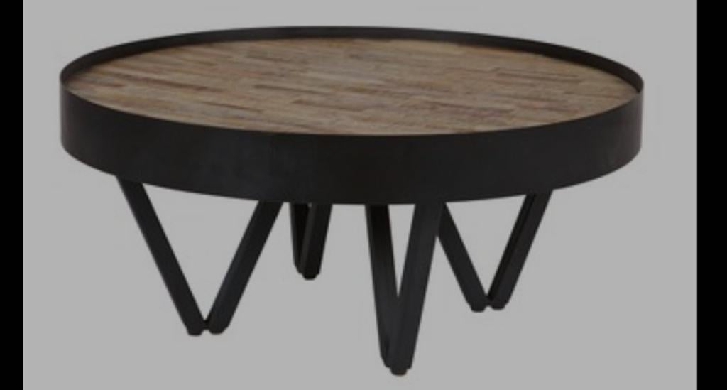 Woood Dax Bijzettafel, Huis en Inrichting, Tafels | Salontafels, Gebruikt, 50 tot 100 cm, Rond, Minder dan 50 cm