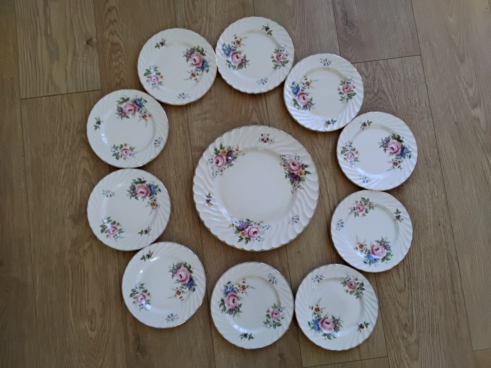 Vintage Old Foley James Kent taartservies, Ophalen of Verzenden