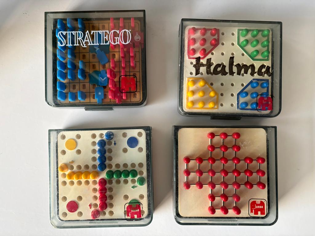 Jumbo - Mini Play reis editie spellen uit de jaren ‘80, Hobby en Vrije tijd, Gezelschapsspellen | Bordspellen, Een of twee spelers