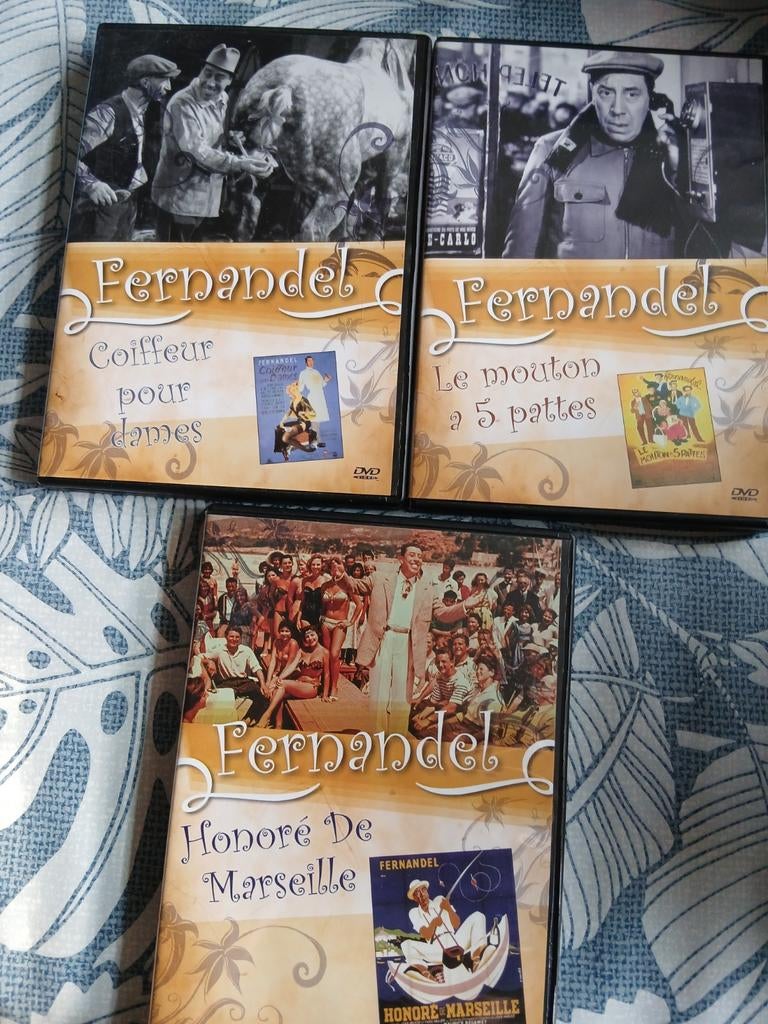 Fernandel 3 DVDS, Alle leeftijden, Ophalen of Verzenden, 1980 tot heden, Zo goed als nieuw