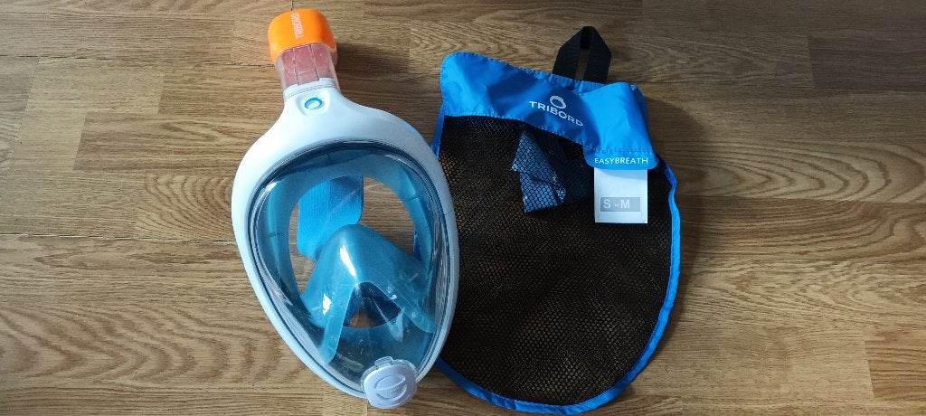 Easy breath snorkelmasker Decathlon maat S/M, Ophalen of Verzenden, Gebruikt, Snorkelmasker