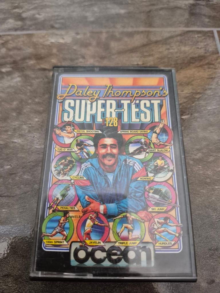 Daley Thompson's Super Test 128 - Commodore 64 Cassette, Gebruikt, 1 speler, Ophalen of Verzenden, Sport