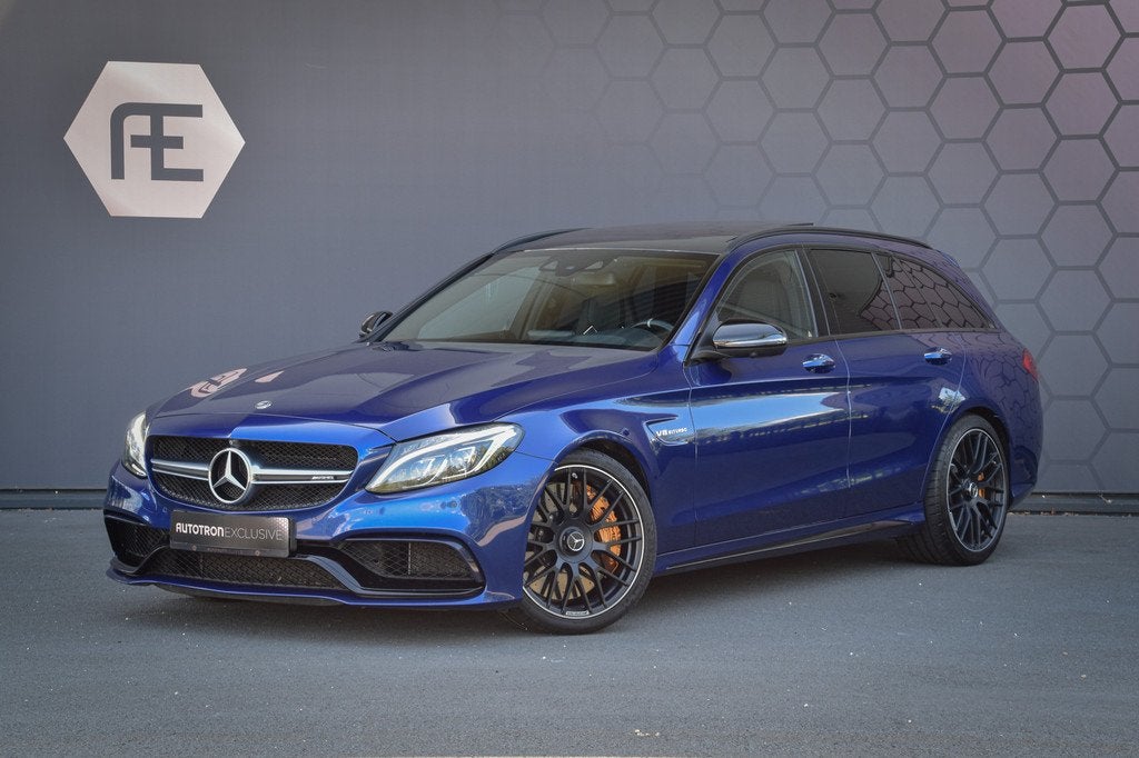 Mercedes-Benz C-Klasse C63 AMG S C63S ESTATE PERFORMANCE SPO, Auto's, Automaat, Achterwielaandrijving, Gebruikt, Blauw