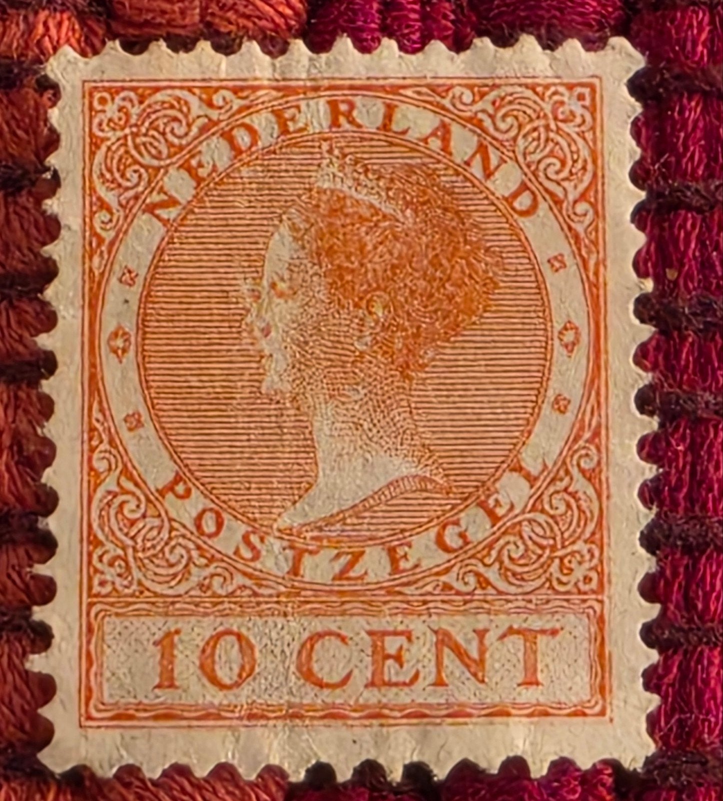 Nederland Postzegel Koningin Wilhelmina 10 Cent, Postzegels en Munten, Postzegels | Nederland, Ophalen of Verzenden, T/m 1940