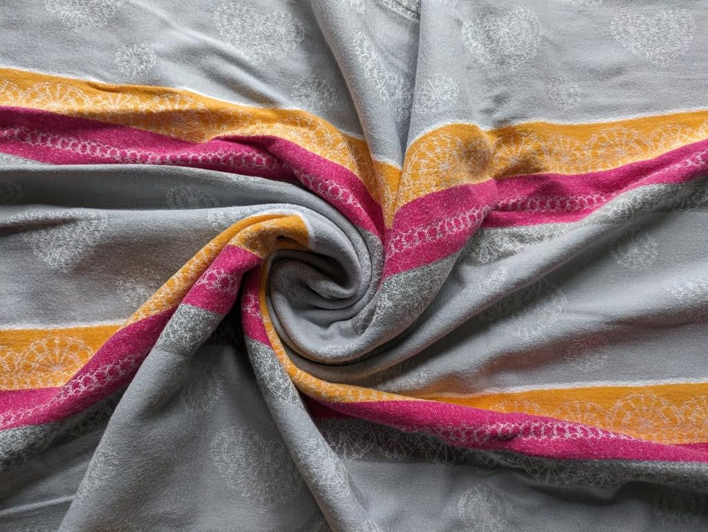 Lennylamb Vanilla Lace Draagdoek Bamboe Maat 6, Kinderen en Baby's, Babydragers en Draagdoeken, Zo goed als nieuw, Draagdoek, Buik, Rug of Zij