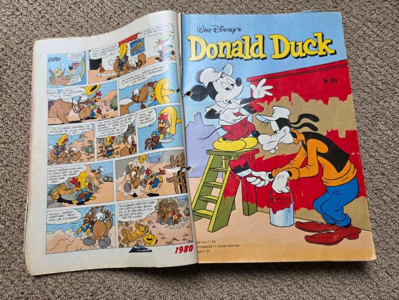 Verzameling oude Donald Duck tijdschriften 1977 - 2014, Complete serie of reeks, Donald Duck, Ophalen, Gelezen