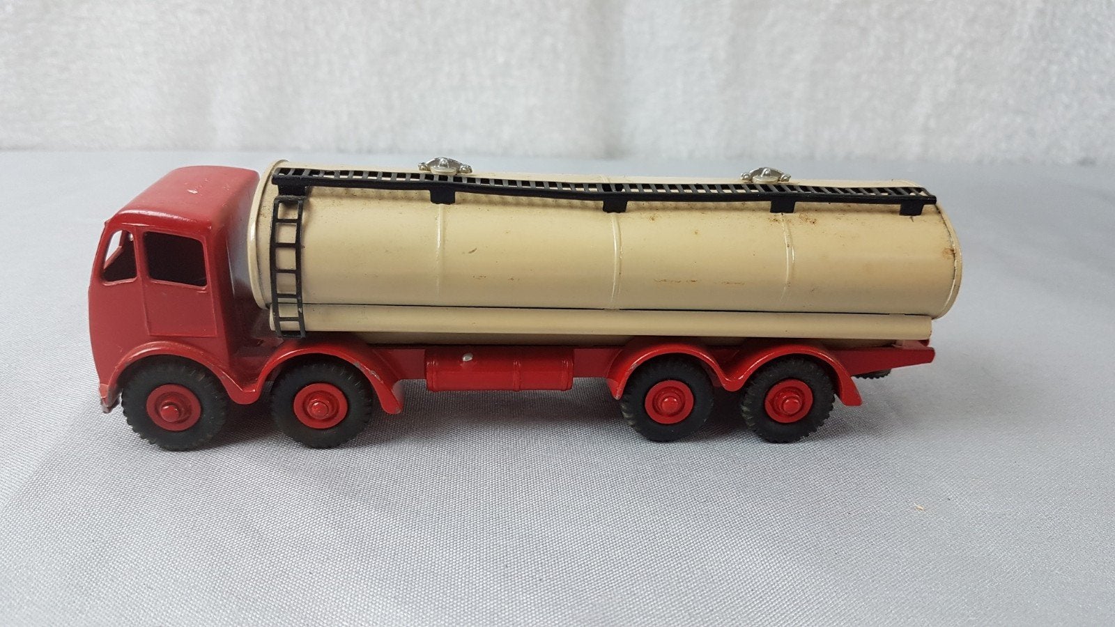 Vintage Dinky Supertoys Tankwagen Foden - Rood/Beige, Ophalen of Verzenden, Gebruikt, Auto, Dinky Toys