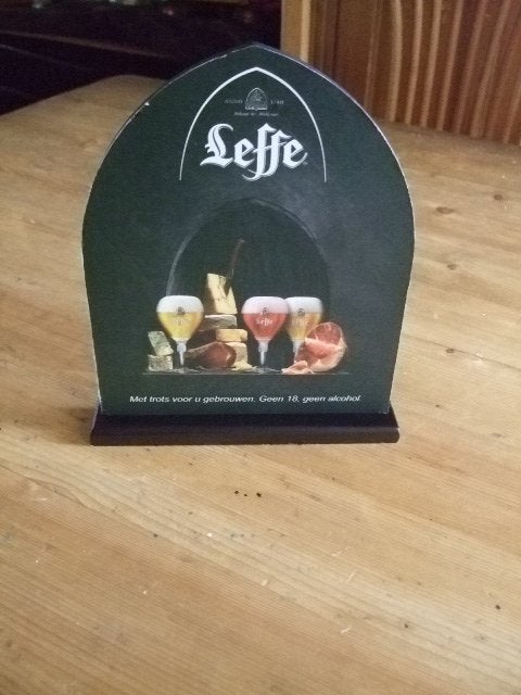 Leffe bier tafelstandaard (nr.1), Verzamelen, Biermerken, Overige merken, Ophalen of Verzenden